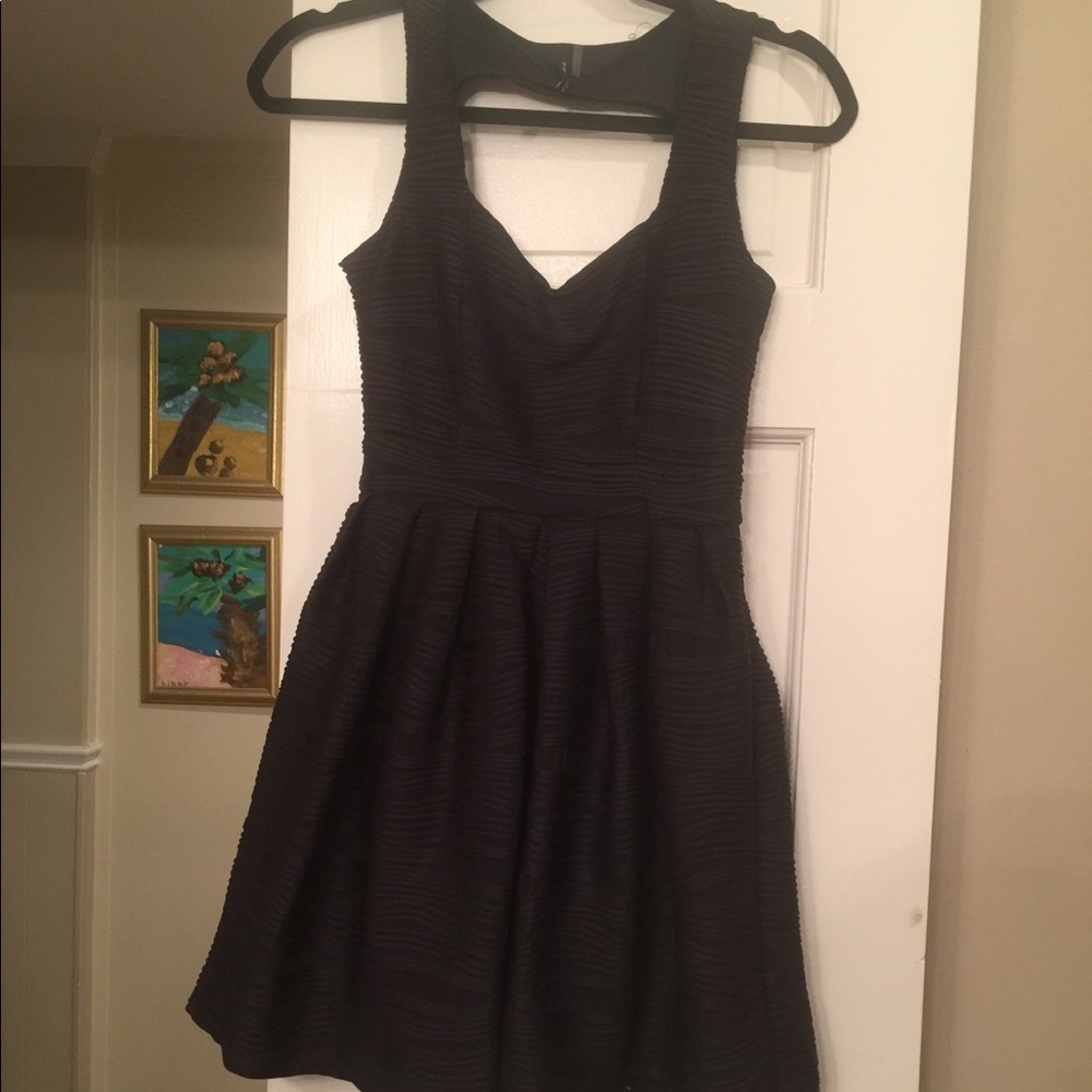 Black dress with cutout back WORN ONCE